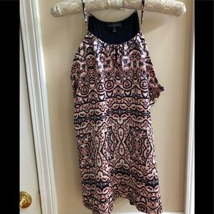 The Limited Mixed Media Sleeveless Halter Blouse